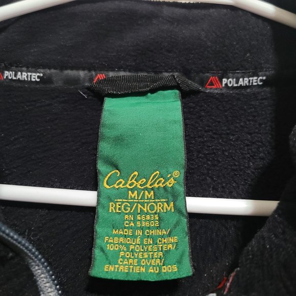 Cabela's Black Quarter-Zip Sweater - Picture 4 of 4